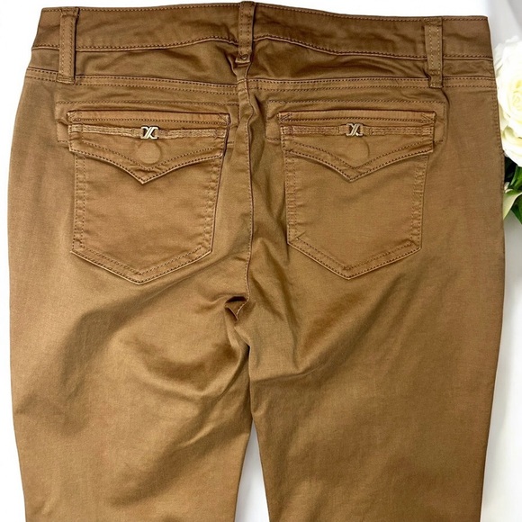 Caché Vintage Y2K Khaki Center Seam Flare Leg Pants Size 4 - Picture 10 of 13